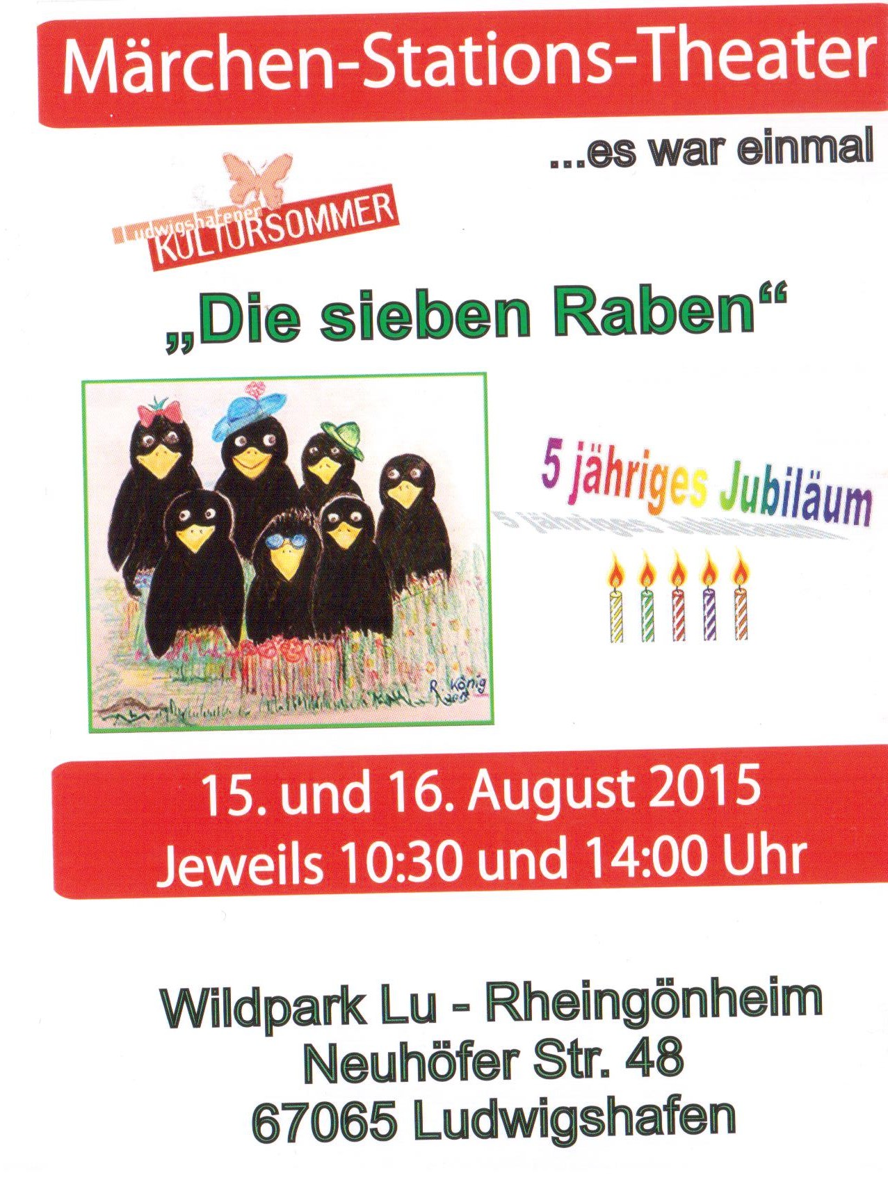 Maerchen-Stations-Theater im Wildpark Rheingoenheim