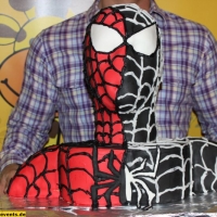 Spiderman 3D Kuchen backen (15)