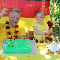 WM Fussball Kuchen, Backen mit Kindern  (6)